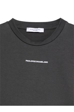 grey cotton tshirt PAOLO PECORA KIDS | PP4157ASFAL